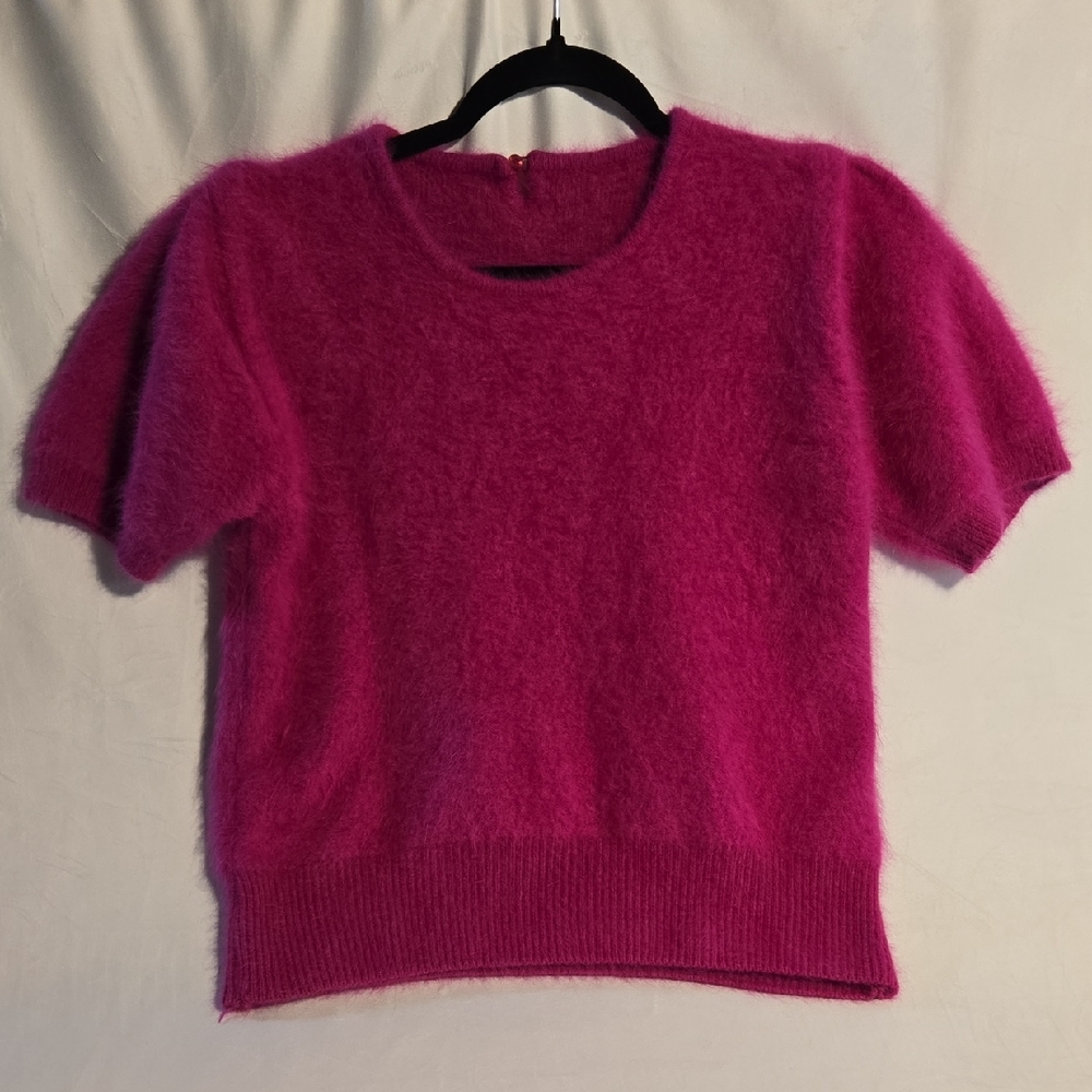 Vintage Angora Short Sleeve Sweater